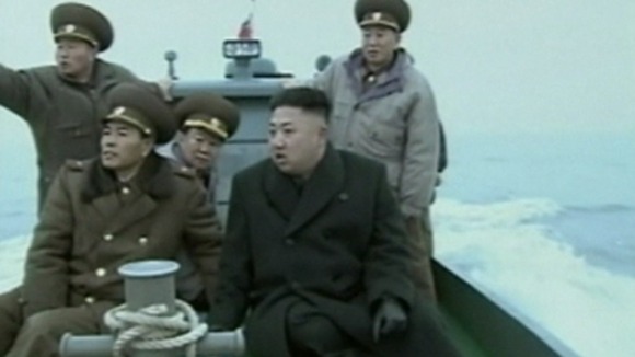 The North Korean leader arrives on the island