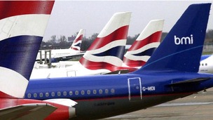bmi and British Airways planes