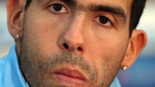 Manchester City striker Carlos Tevez arrested by police on suspicion of drink-driving.