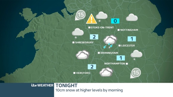 Saturday night weather