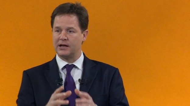 Nick Clegg at the Spring Party Conference