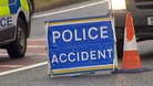 Accident road sign