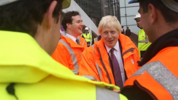 The mayor visits the Crossrail project