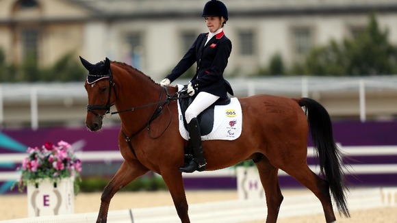 Sophie Christiansen during the Dressage Individual Freestyle Test
