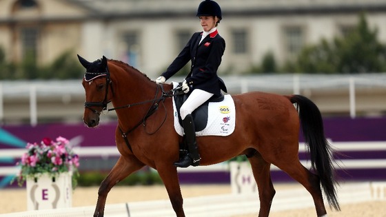 Sophie Christiansen during the Dressage Individual Freestyle Test 
