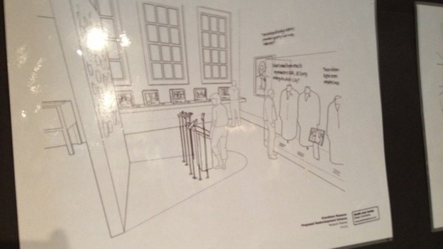 Plans for the interior of the Grantham Museum