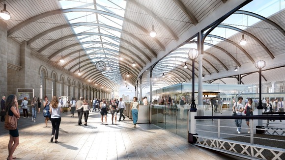 Artist's impression of how Newcastle central station will look.