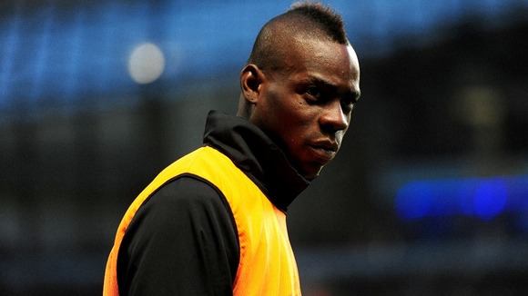 Former Manchester City striker Mario Balotelli was targeted with racist chants on Sunday.