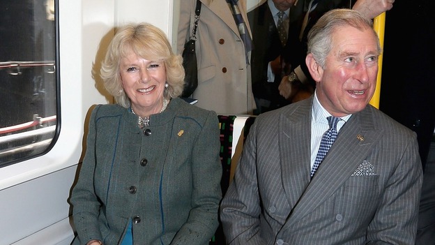 The Duchess of Cornwall and The Prince of Wales pictured together on London's Underground in January.