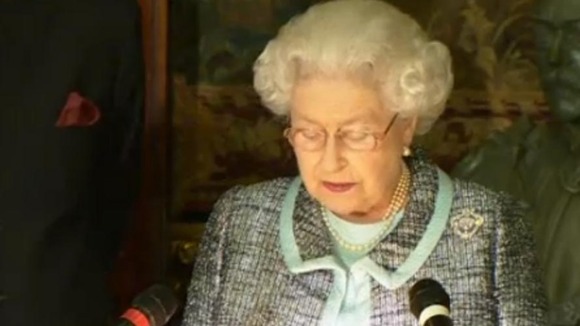 The Queen makes her speech at a Commonwealth reception this evening.