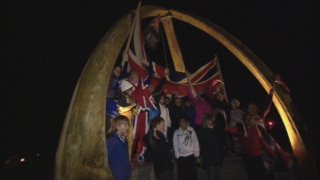 Falkland Islanders celebrated after the resounding referendum results