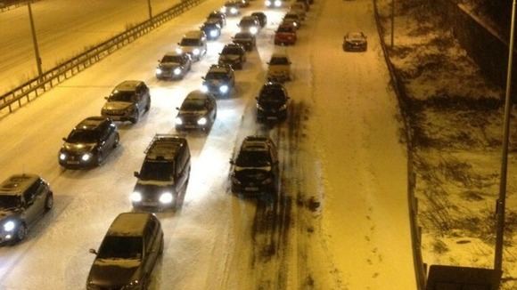 Tailbacks on the M23