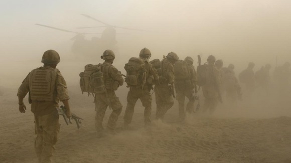 British troops on an operation in Helmand province, Afghanistan in 2009.
