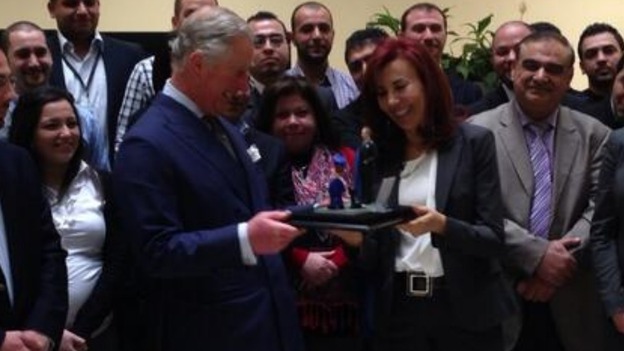 The Prince receives his model