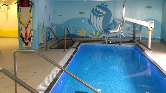 The new hydrotherapy pool at the Ryegate Children's Centre