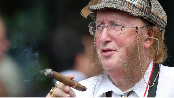 Racing commentator John McCririck