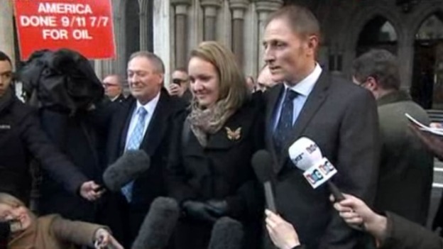 Sergeant Nightingale talks to the assembled press outside the court.