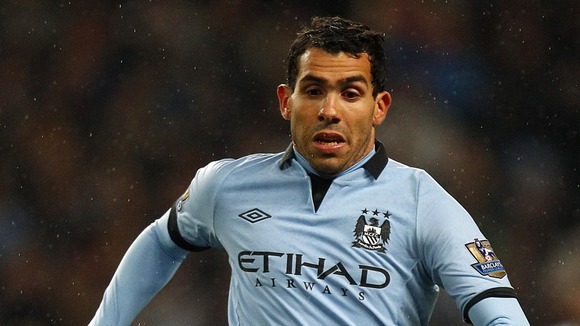 Manchester City's Carlos Tevez.