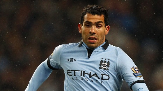 Manchester City's Carlos Tevez.