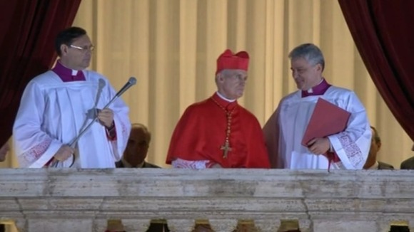 The new pope has been announced by senior Cardinal deacon Jean-Louis Tauran of France on the St Peter's Square balcony.