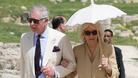 The Prince of Wales and Duchess of Cornwall visit the ancient Roman ruins of Jaresh in Jordan.