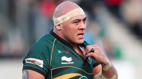 Soane Tonga'uiha, who's leaving Northampton Saints in the summer