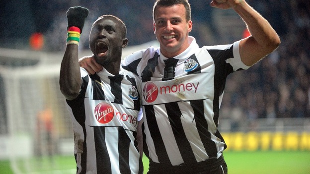Papiss Cisse and Steven Taylor