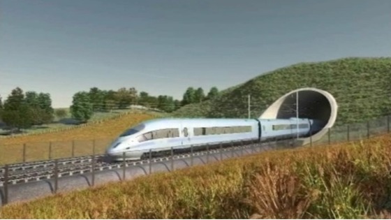 HS2 train - promotional image