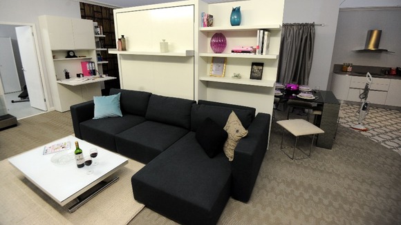 The modern re-fit shows what the Nelson Mandela house flat could look like today