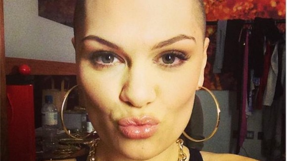 Jessie J posts a picture of her newly bald head in aid of Comic Relief.
