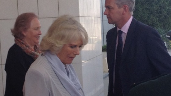 Duchess of Cornwall at the parliament building in Saudi Arabia