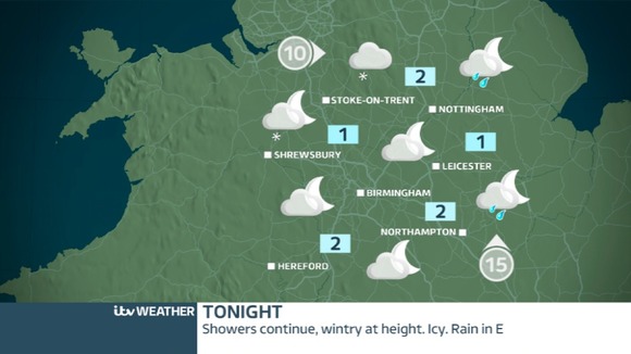 Saturday night weather