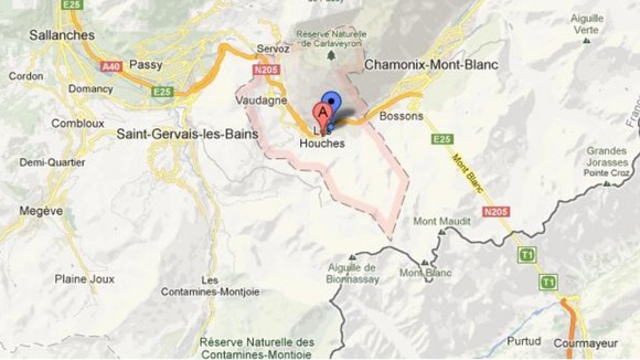 Area of the Alps where bodied were found