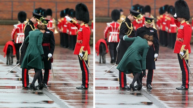 Duchess of Cambridge at Mons Barracks in Aldershot, Hampshire
