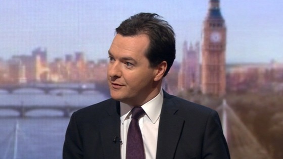 Chancellor George Osborne on the BBC's Andrew Marr show