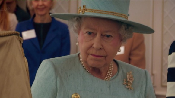 The Queen during a visit to Fortnum and Mason during her Jubilee year