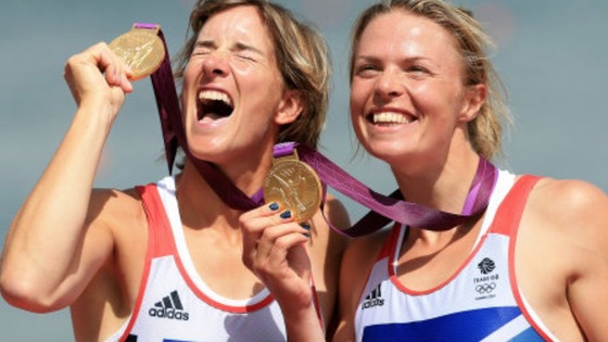 Anna Watkins, right, has confirmed she is having a baby