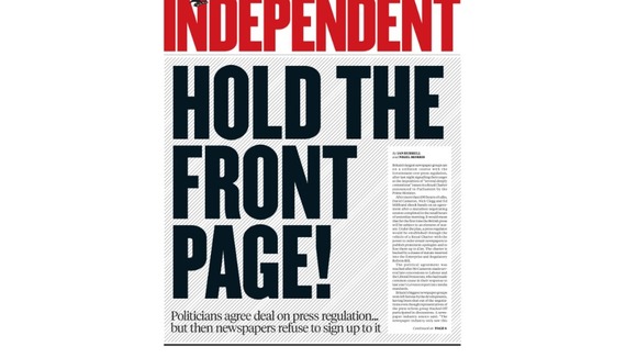 Hold The Front Page: The Independent reacts to press regulation deal