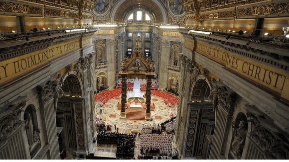 The Vatican pictured before the 115 Cardinals voted for Pope Francis