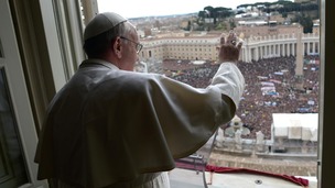 Pope Francis delivered his first Angelus prayer and blessing