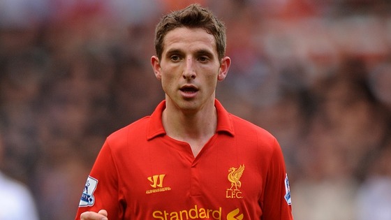Joe Allen playing for Liverpool