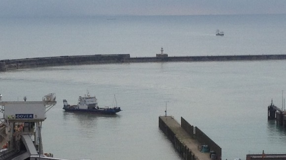 The ship Joline arrives at Dover