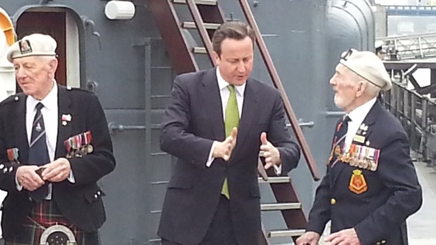 David Cameron meeting with veterans
