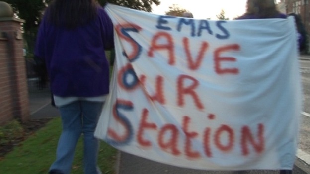 A previous demonstration in the East Midlands