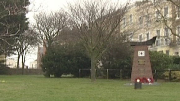 Korean war memorial in Margate