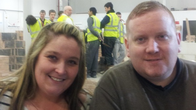 Chris Clarke, right, and his wife Selina.
