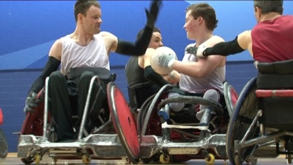 The Canadian wheelchair rugby team