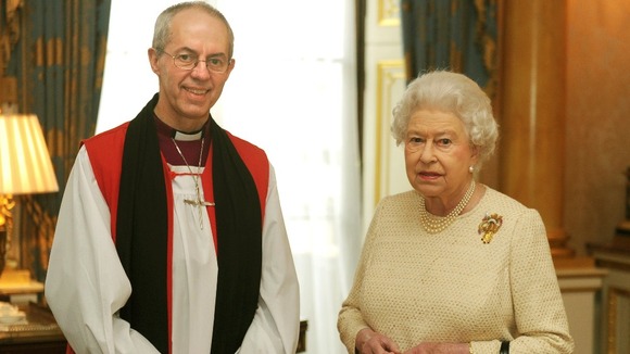 The Queen receives the new Archbishop of Canterbury, the Most Reverend Justin Welby after his act of 'Homage'