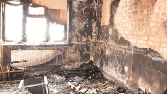 The damage caused by the fire