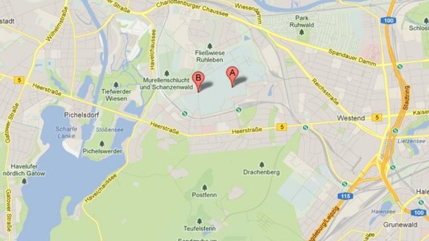 Berlin's Olympic Stadium is in the east of the capital Berlin